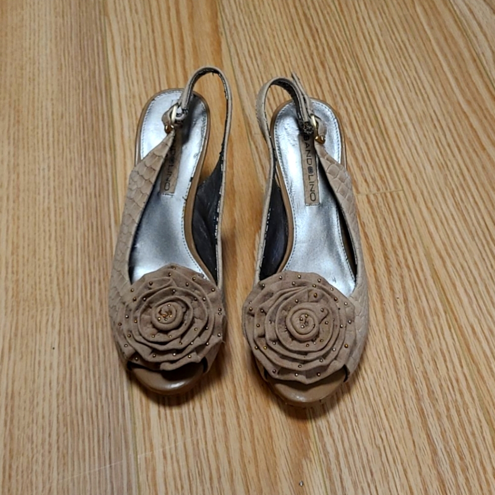 Bandolino Peep Toe Strapped Heels